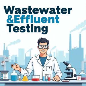 Wastewater & Effluent Testing Assesses compliance before discharge into the environment. BOD (Biochemical Oxygen Demand) – SM 5210B COD (Chemical Oxygen Demand) – EPA 410.4 TSS (Total Suspended Solids) – SM 2540D Ammonia, Phosphorus, Nitrogen – EPA 350.1, SM 4500 Oil & Grease – EPA 1664
